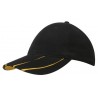 Cap - mod. 4018:Black, Cotton, Gold